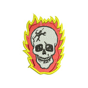 Halloween Skull with Flames