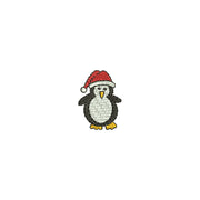 Penguin with Santa Hat