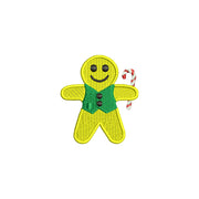 Gingerbread Man with Candy Cane