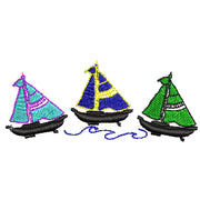 3 Ships digitized embroidery design