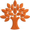 Autumn Tree Logo digitized embroidery design