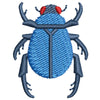 Scarab Beetle digitized embroidery design