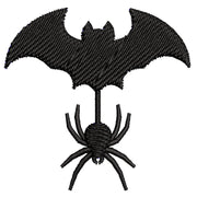 Spider Bat digitized embroidery design