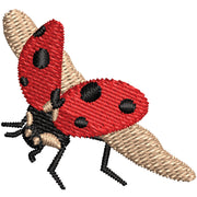 Ladybug digitized embroidery design