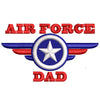 Air Force Dad digitized embroidery design