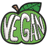 Vegan digitized embroidery design