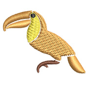 Tropical Bird Icon digitized embroidery design