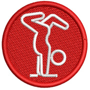 Gymnastics Icon digitized embroidery design