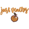 Just Peachy digitized embroidery design