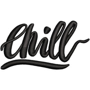 Chill digitized embroidery design