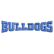 Football Bulldog Logo digitized embroidery design