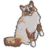 Ragdoll Cat Icon digitized embroidery design