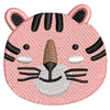 Cute Tiger digitized embroidery design