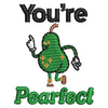 You're Pearfect digitized embroidery design