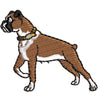 Boxer Dog Icon digitized embroidery design