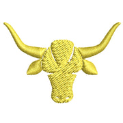 Golden Arizona Bull Icon digitized embroidery design