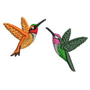 Humming Bird Icon digitized embroidery design