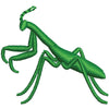 Mantis Logo digitized embroidery design