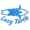 Lazy Turtle Surf Club digitized embroidery design