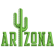 Arizona State Textured Vintage digitized embroidery design