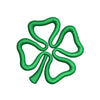 Saint Patrick's Four Leaf Clover Logo