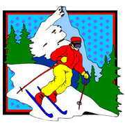 Retro Skier Design