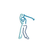 Male Golfer Outline