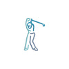 Male Golfer Outline