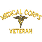 Licensed Medical Corps Veteran Logo digitized embroidery design