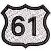 Highway 61 digitized embroidery design