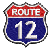 Route 12 digitized embroidery design