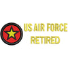 Air Forces Retired digitized embroidery design