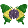 Brazil Butterfly Logo digitized embroidery design