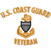 Silver US Coast Guard Veteran Logo