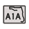 Highway A1A digitized embroidery design