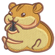 Hamster digitized embroidery design