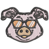 Pig Head digitized embroidery design