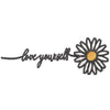 Love Your Self Daisy digitized embroidery design