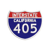 Interstate 405 digitized embroidery design