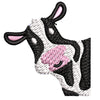 Cute Cow Icon digitized embroidery design