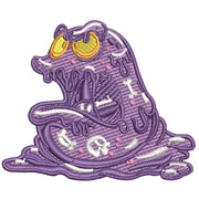 Purple Monster digitized embroidery design