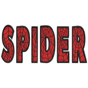 Spider Font digitized embroidery design