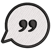 Text Bubble digitized embroidery design