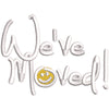 We've Moved! digitized embroidery design