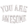 You Are Awesome Phrase digitized embroidery design