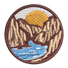 Round Grand Canyon Illustration digitized embroidery design