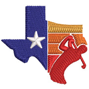 Texas Golf Club digitized embroidery design
