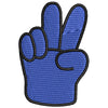 Blue Yeah Gesture digitized embroidery design