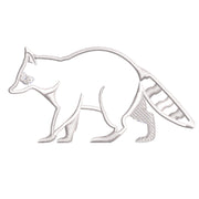 Racoon digitized embroidery design