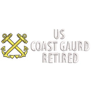 Coast Guard Retired digitized embroidery design